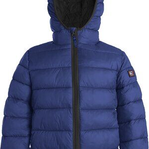 Lightweight Warm Kids Puffer Jacket with Hood Toddler Winter Coat Size 4